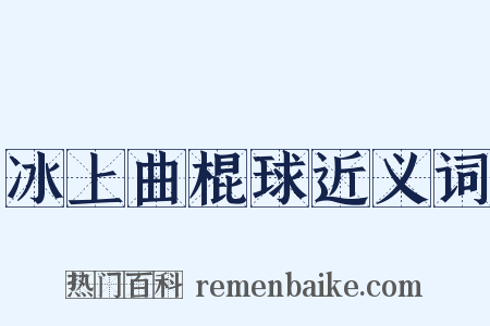 冰上曲棍球近义词是什么意思的图片